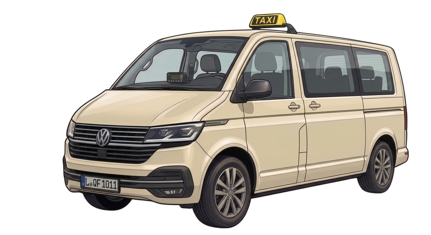 Quadrat Fahrdienst Leipzig - VW T6.1 Großraumtaxi
